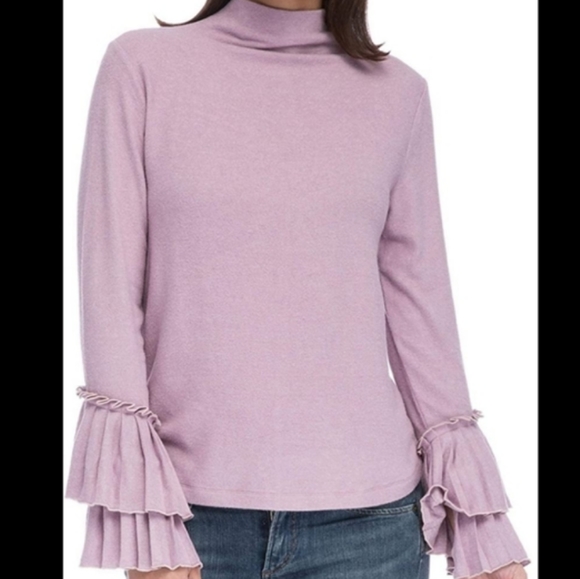 Bobeau Pleated Ruffle Sleeve Sweater S NWT - Picture 9 of 9